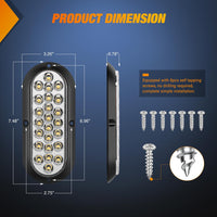 Thumbnail for Nilight Trailer Tail Light Bar with 3-in-1 Running Stop Turn Signals Brake Lights