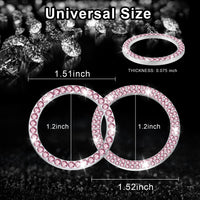 Thumbnail for LivTee 2 PCS Crystal Double Rhinestone Car Engine Start Stop Decoration Ring