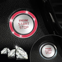 Thumbnail for LivTee 2 PCS Crystal Double Rhinestone Car Engine Start Stop Decoration Ring