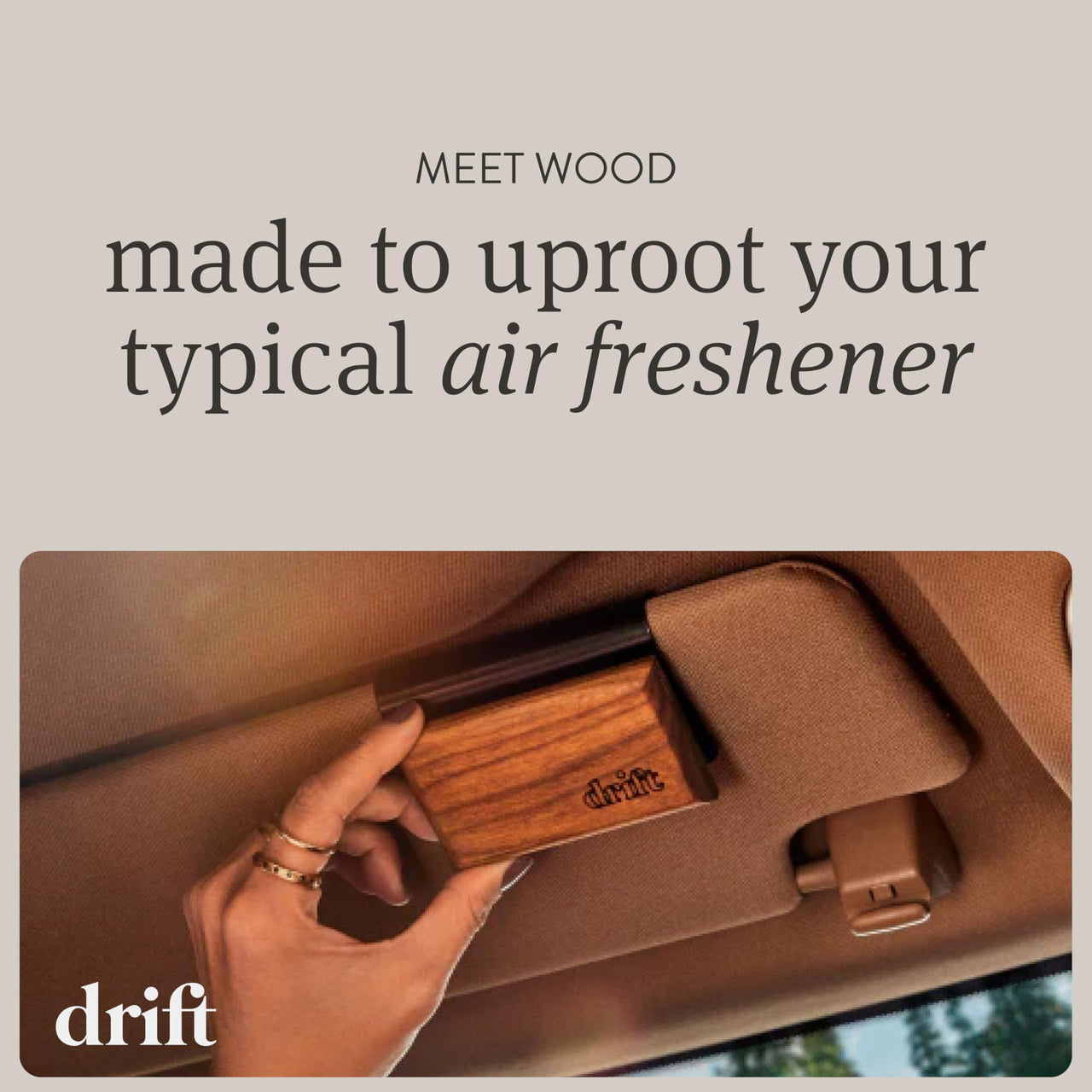 Drift Car Air Freshener - Wood Air Freshener
