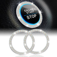 Thumbnail for LivTee 2 PCS Crystal Double Rhinestone Car Engine Start Stop Decoration Ring