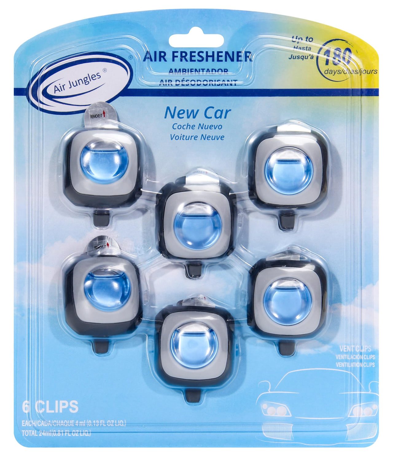 Air Jungles Green Tea Scent Car Air Freshener Clip