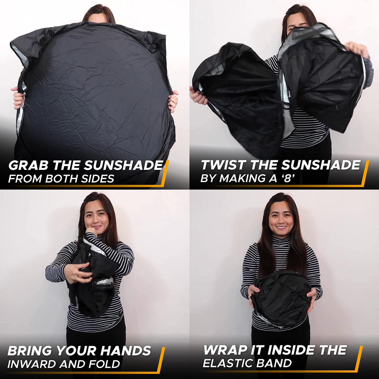 EcoNour Car Windshield Sunshade |UV Reflective Windshield Cover Sun Shade