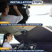 Thumbnail for EcoNour Car Windshield Sunshade |UV Reflective Windshield Cover Sun Shade