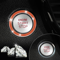 Thumbnail for LivTee 2 PCS Crystal Double Rhinestone Car Engine Start Stop Decoration Ring