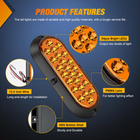 Thumbnail for Nilight Trailer Tail Light Bar with 3-in-1 Running Stop Turn Signals Brake Lights