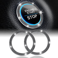 Thumbnail for LivTee 2 PCS Crystal Double Rhinestone Car Engine Start Stop Decoration Ring