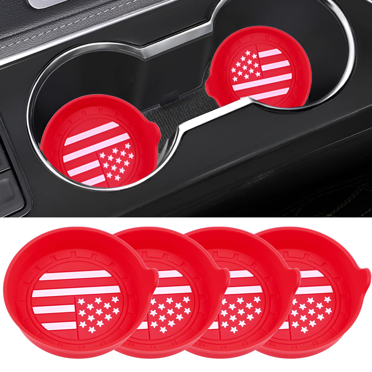 Amooca Car Cup Coaster Universal Non-Slip Cup Holders