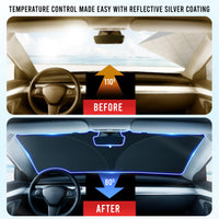 Thumbnail for EcoNour Car Windshield Sunshade |UV Reflective Windshield Cover Sun Shade