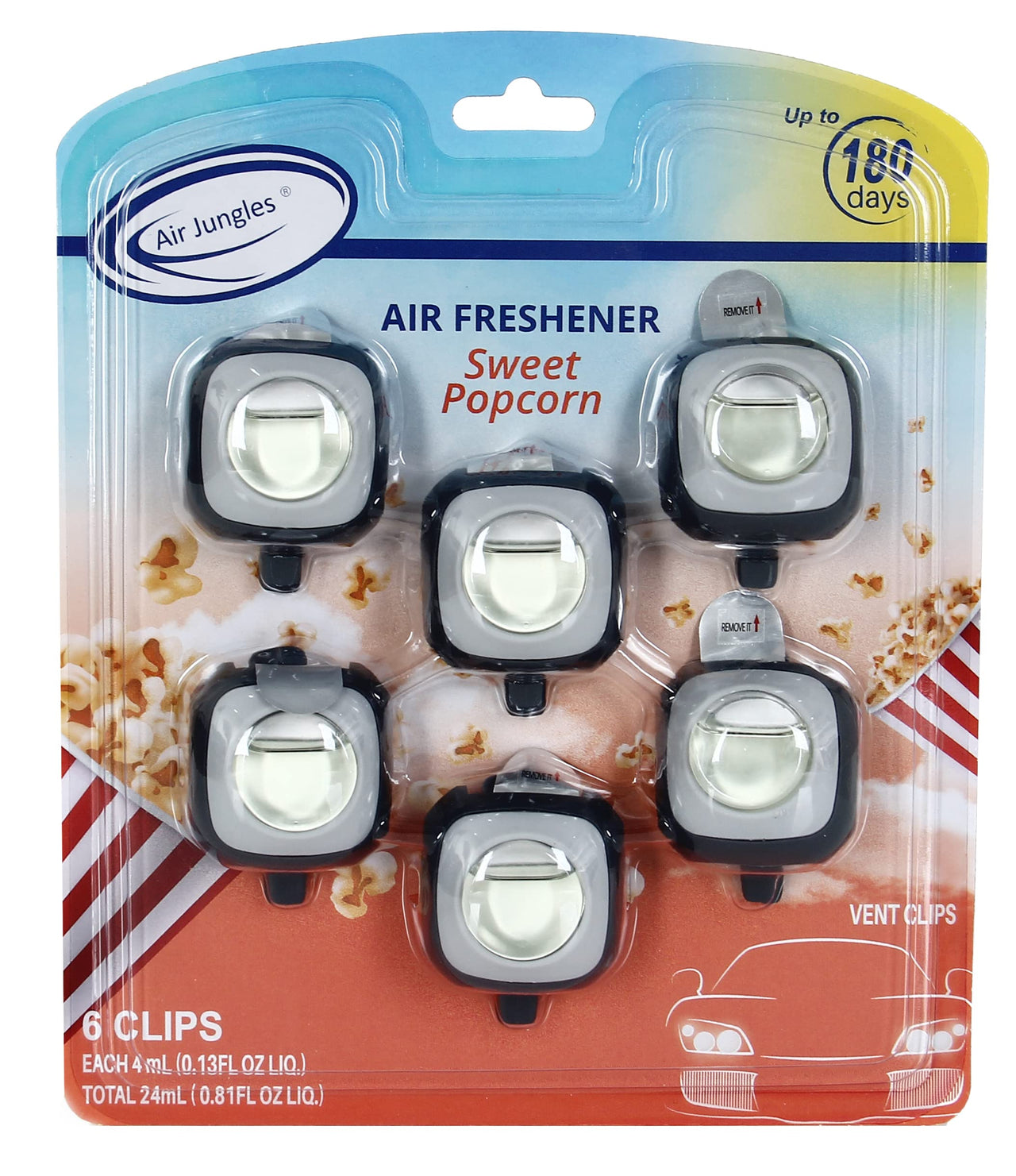 Air Jungles Green Tea Scent Car Air Freshener Clip