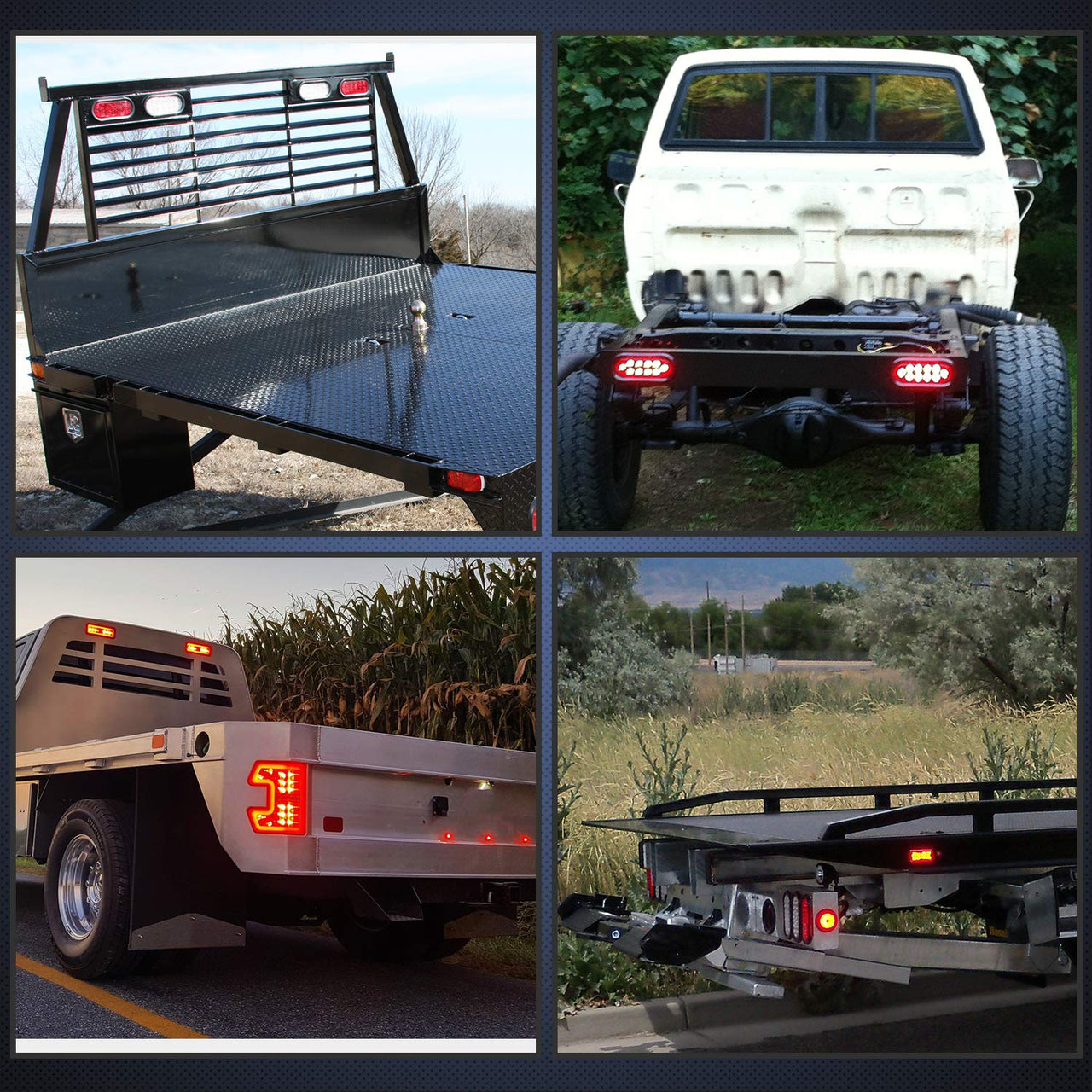 Nilight Trailer Tail Light Bar with 3-in-1 Running Stop Turn Signals Brake Lights