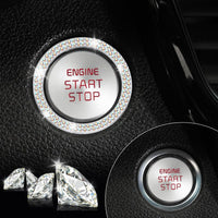 Thumbnail for LivTee 2 PCS Crystal Double Rhinestone Car Engine Start Stop Decoration Ring