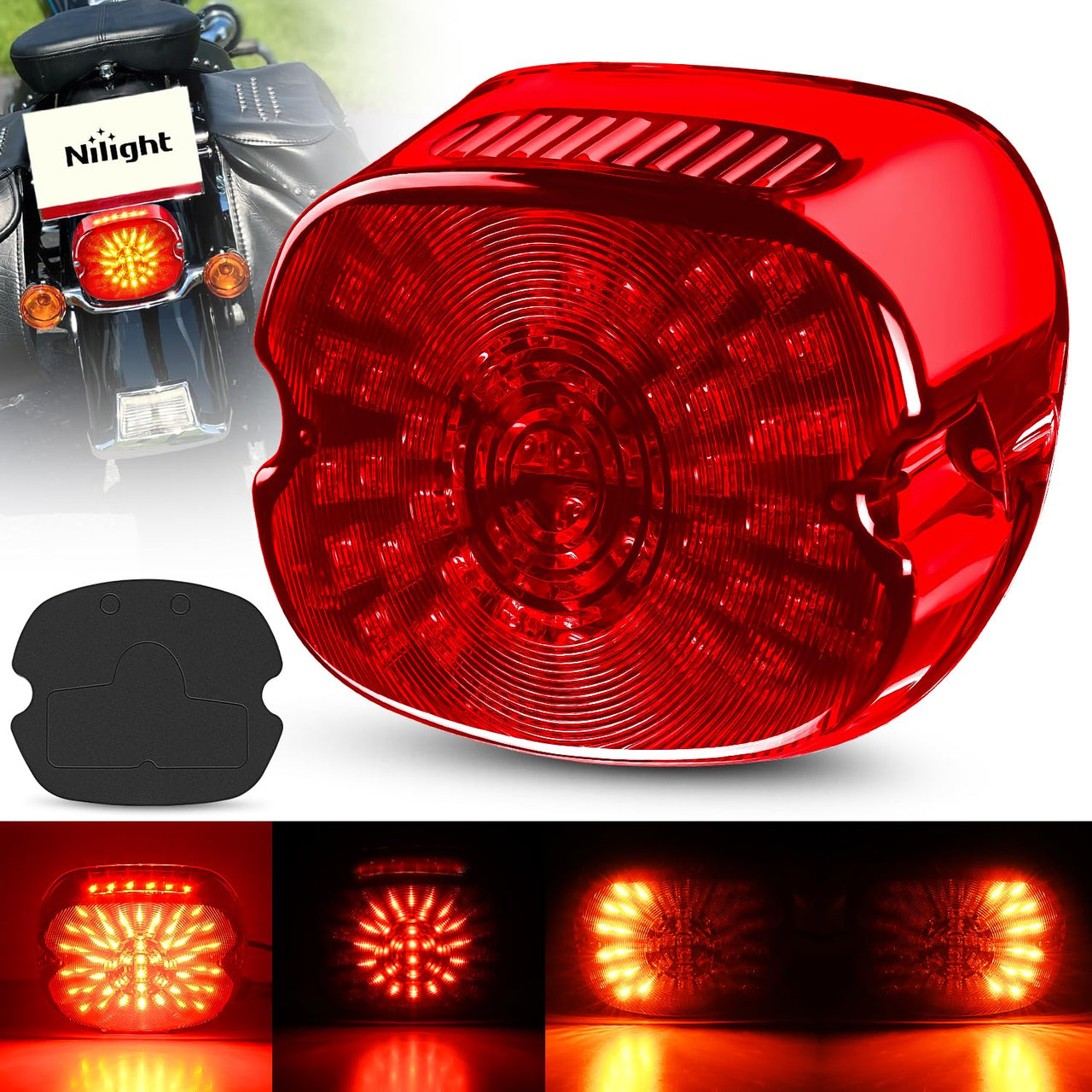 Nilight Trailer Tail Light Bar with 3-in-1 Running Stop Turn Signals Brake Lights