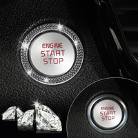Thumbnail for LivTee 2 PCS Crystal Double Rhinestone Car Engine Start Stop Decoration Ring