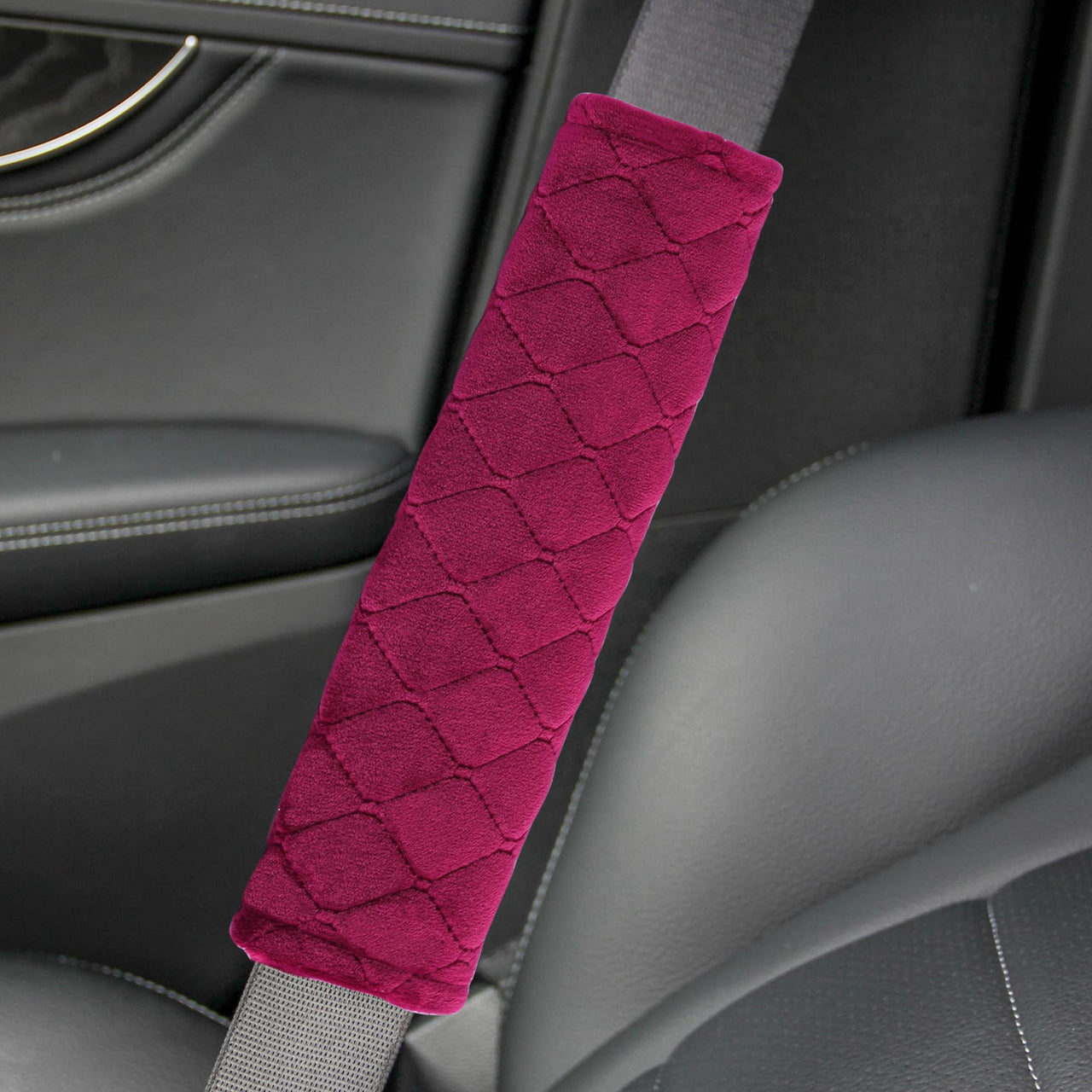 Amooca Soft Auto Seat Belt Cover Seatbelt Shoulder Pad Cushions