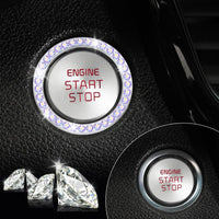 Thumbnail for LivTee 2 PCS Crystal Double Rhinestone Car Engine Start Stop Decoration Ring