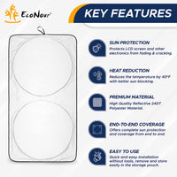 Thumbnail for EcoNour Car Windshield Sunshade |UV Reflective Windshield Cover Sun Shade