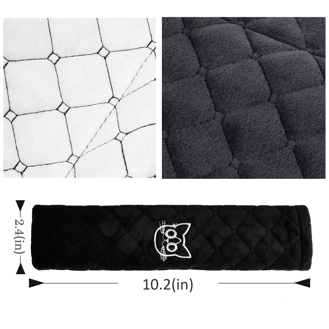 Amooca Soft Auto Seat Belt Cover Seatbelt Shoulder Pad Cushions