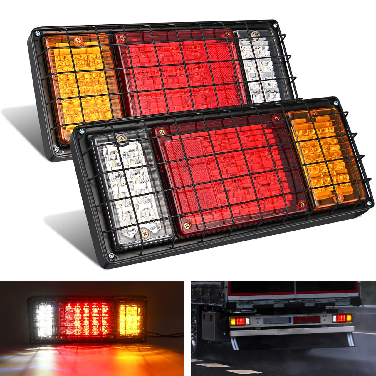 Nilight Trailer Tail Light Bar with 3-in-1 Running Stop Turn Signals Brake Lights