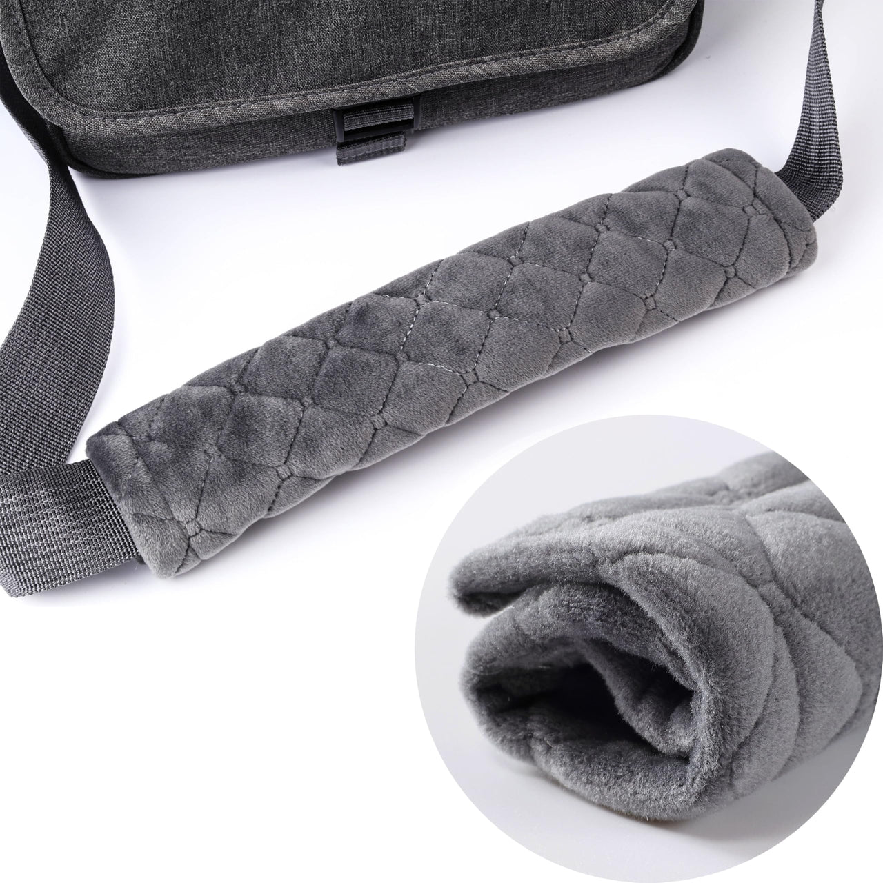 Amooca Soft Auto Seat Belt Cover Seatbelt Shoulder Pad Cushions