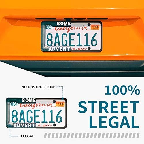 Aujen Silicone License Plate Frames Black