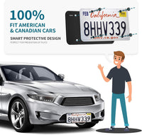 Thumbnail for Aujen Silicone License Plate Frames Black