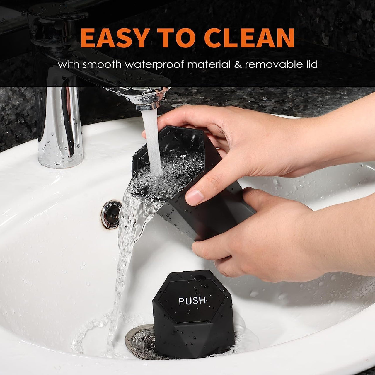 HOTOR Car Trash Can with Lid - 2 Pack