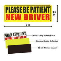Thumbnail for JUSTTOP 3pcs Student Driver Sticker for Car