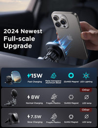 Thumbnail for JOYROOM for MagSafe Car Mount Charger, 15W Fast MagSafe Car Charger
