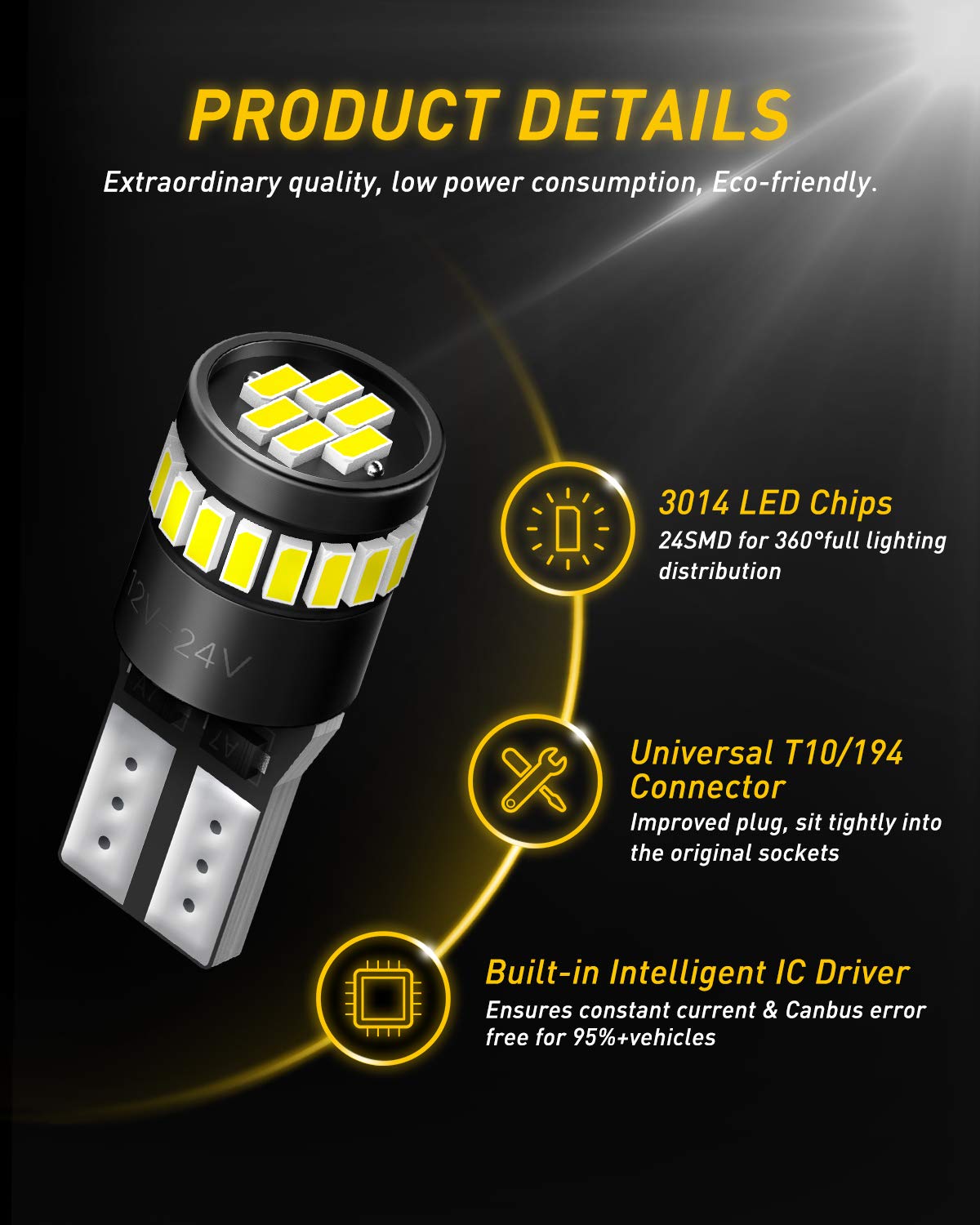 AUXITO Brilliant Red LED Light
