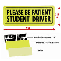 Thumbnail for JUSTTOP 3pcs Student Driver Sticker for Car