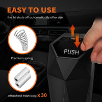 Thumbnail for HOTOR Car Trash Can with Lid - 2 Pack