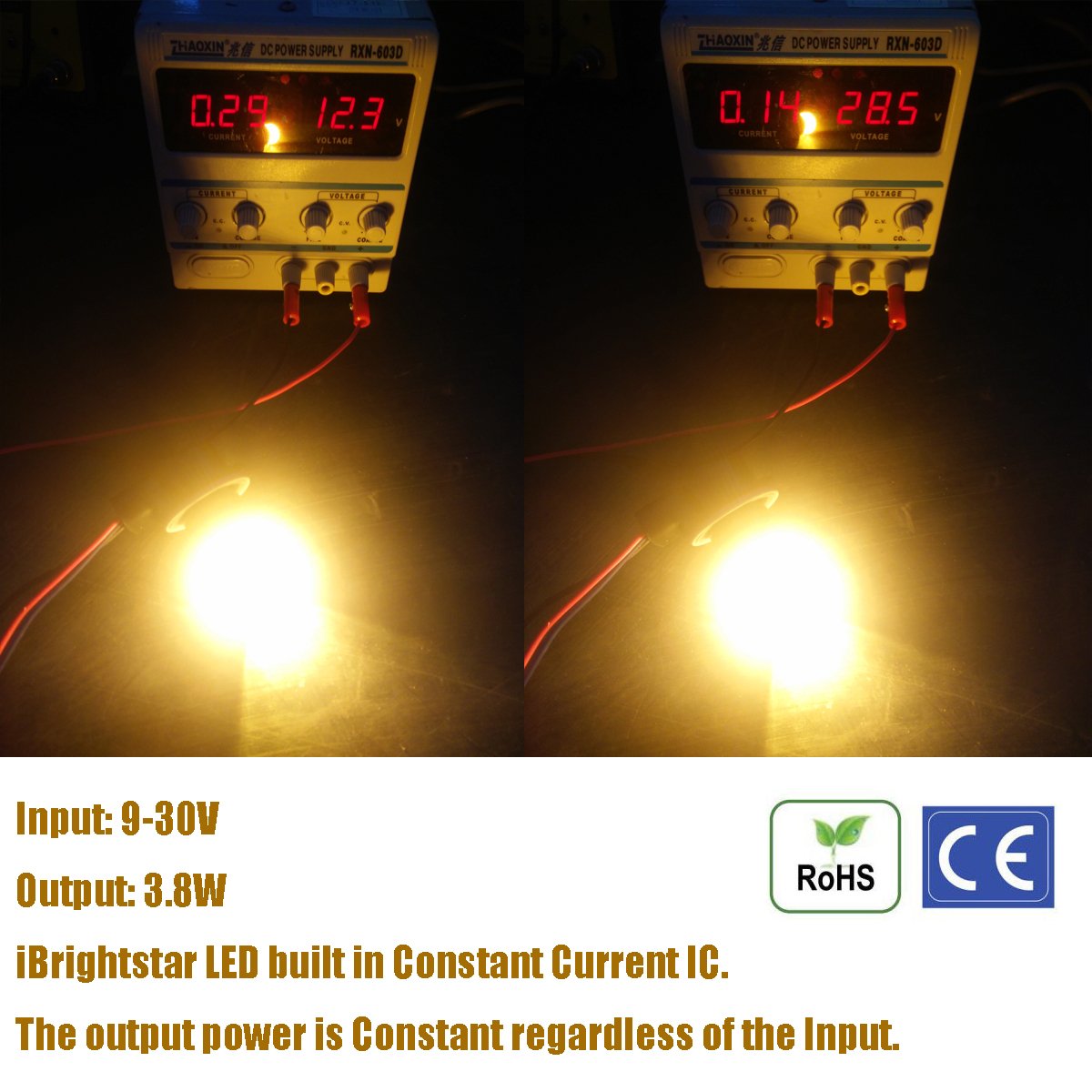 iBrightstar 9-30V Super Bright Low Power Dual Brightness