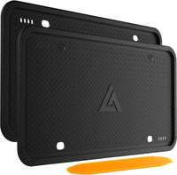 Thumbnail for Aujen Silicone License Plate Frames Black