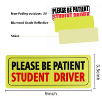 Thumbnail for JUSTTOP 3pcs Student Driver Sticker for Car