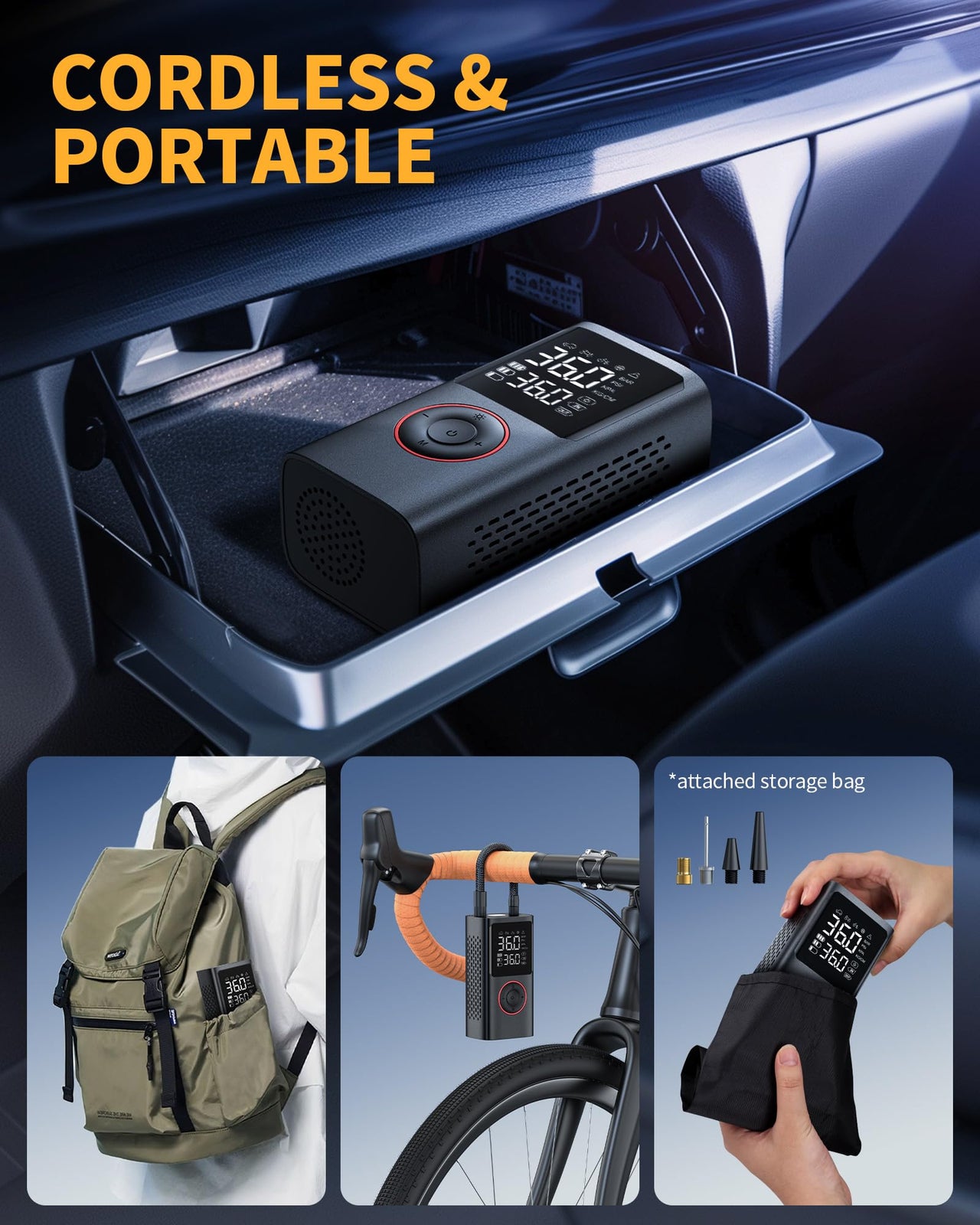 Tire Inflator Portable Air Compressor