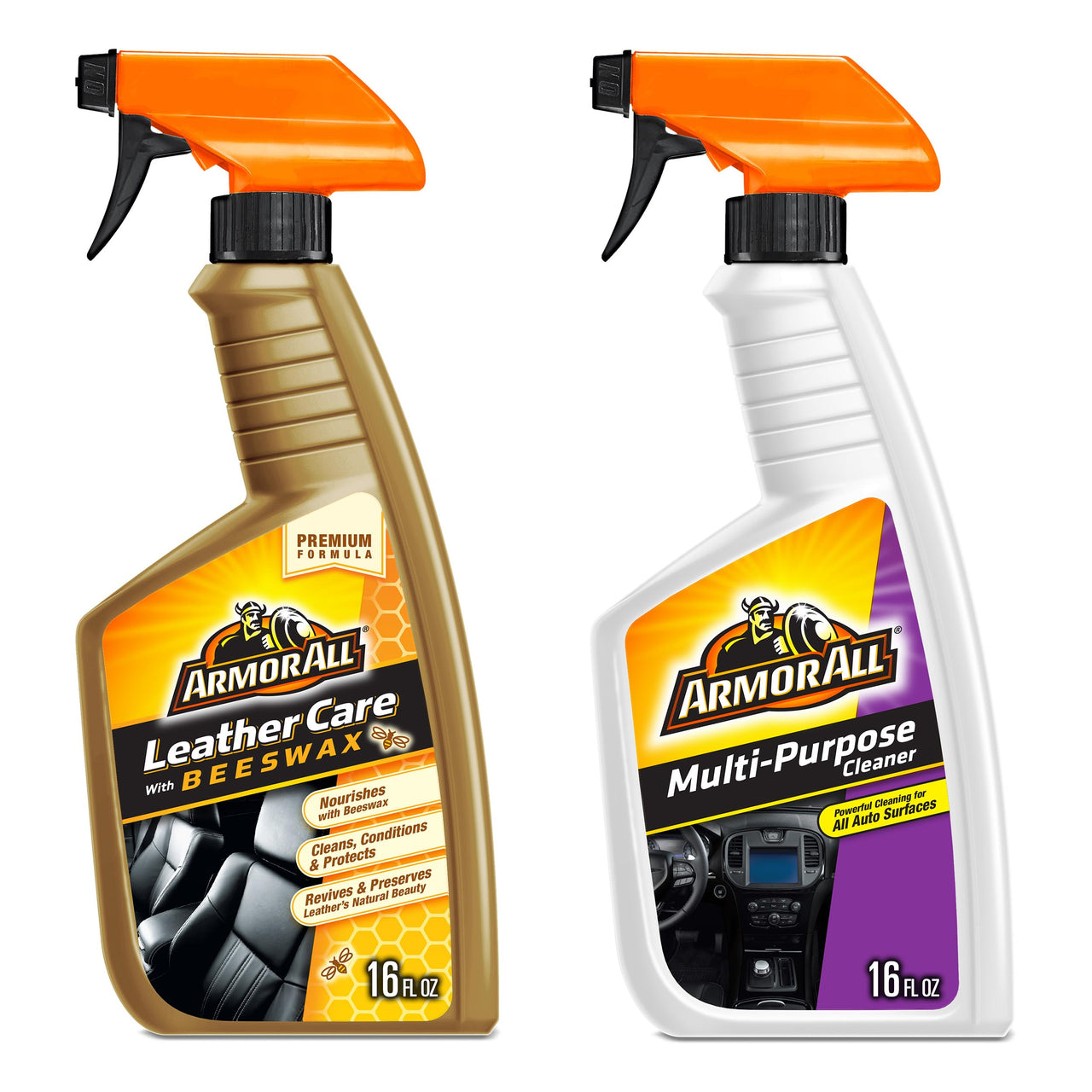 Armor All Multi Purpose Cleaner , Car Cleaner Spray for All Auto Surfaces, 16 Fl Oz