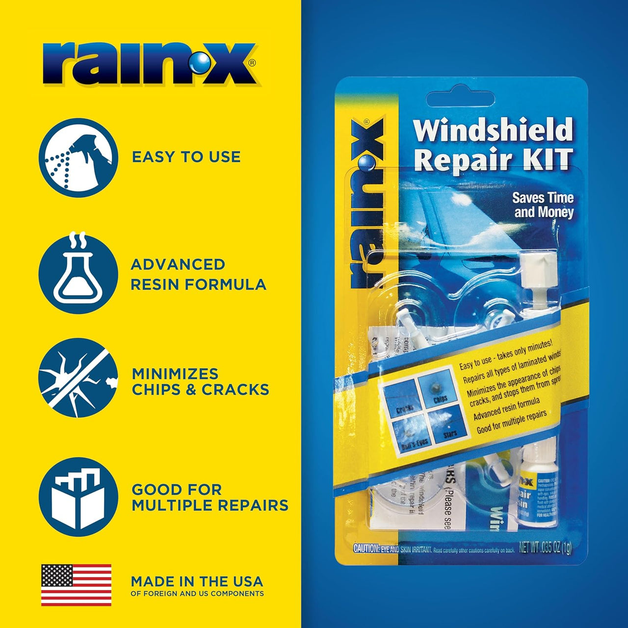 Rain-X 600001 Windshield Repair Kit - Quick and Easy