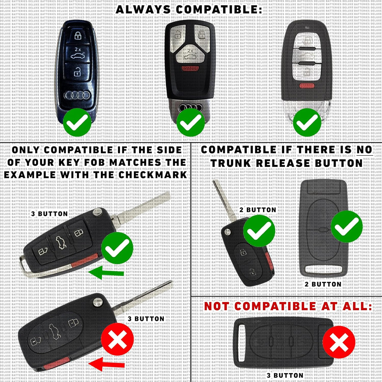 Key Fob Replacement Batteries for Audi