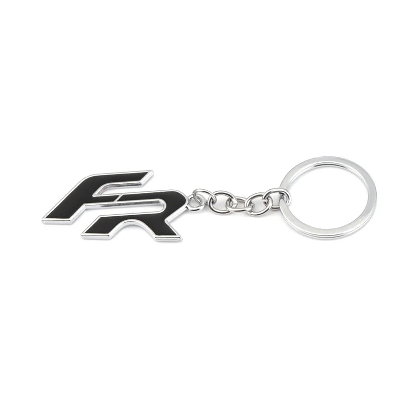 Car Keychain FR Keyring Metal Key Chain Ring Holder Badge