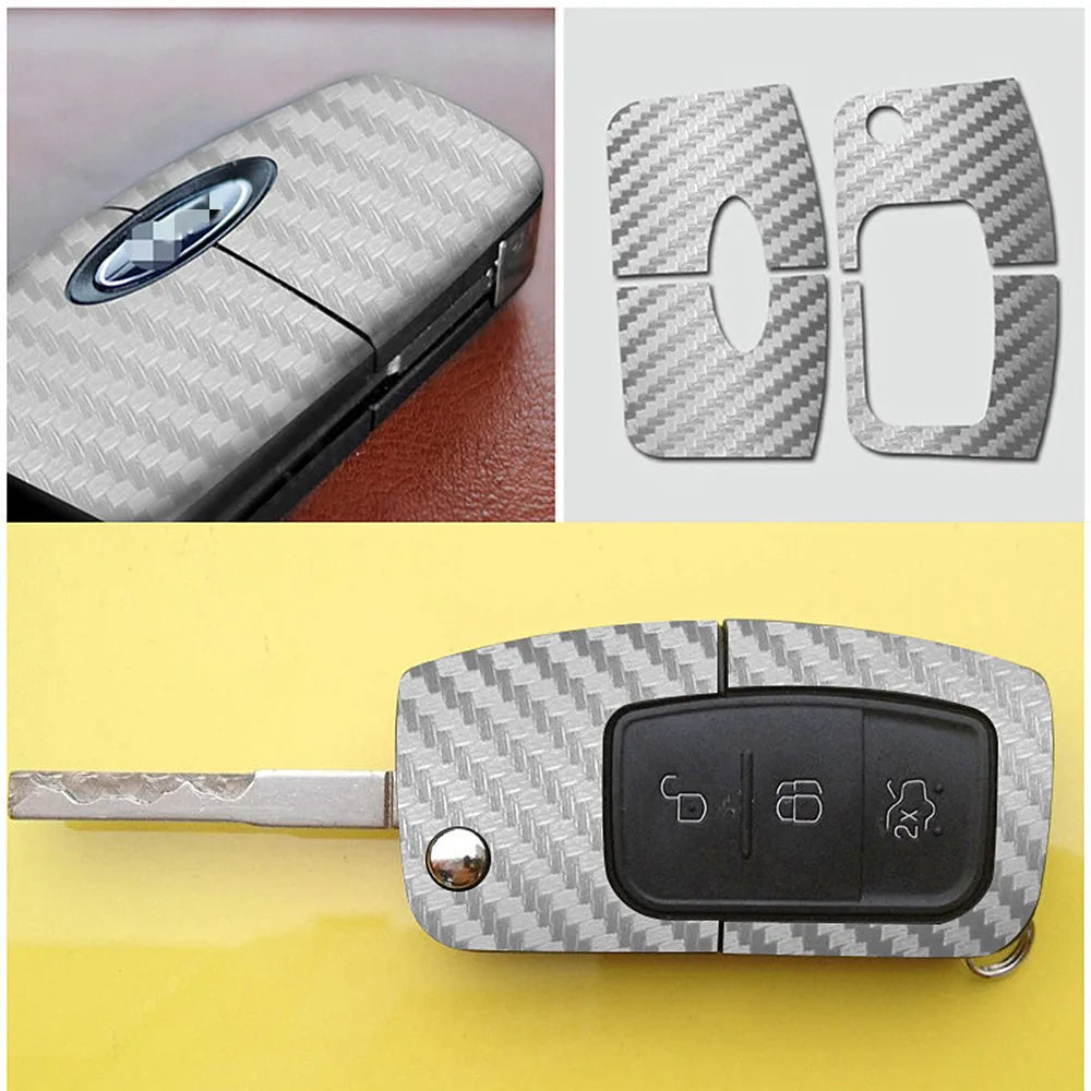 Carbon Fiber Key Sticker And Decal Cover Case