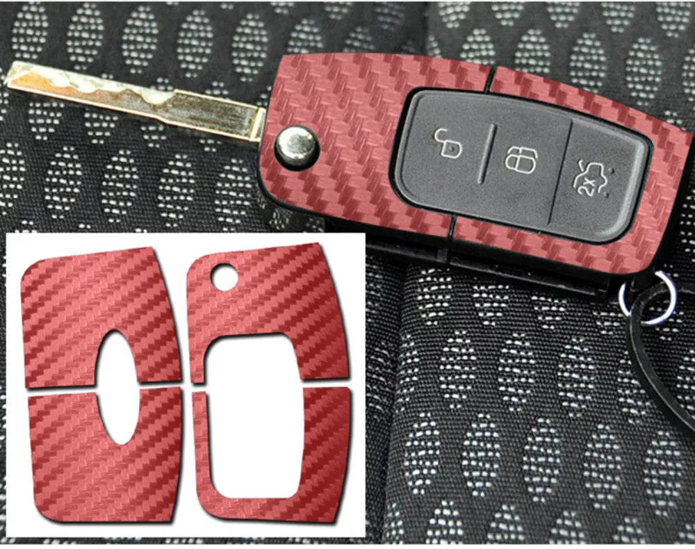 Carbon Fiber Key Sticker And Decal Cover Case