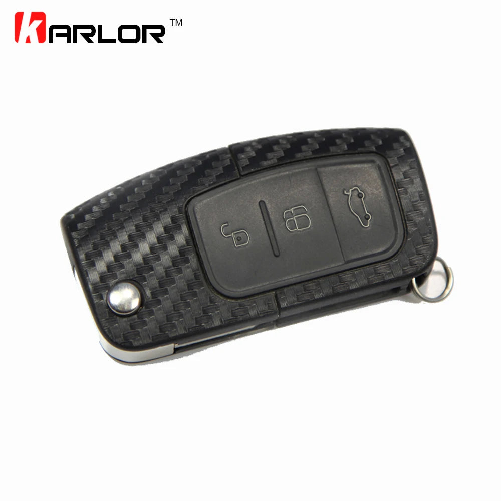 Carbon Fiber Key Sticker And Decal Cover Case