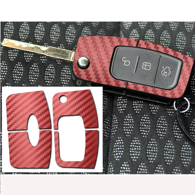 Carbon Fiber Key Sticker And Decal Cover Case