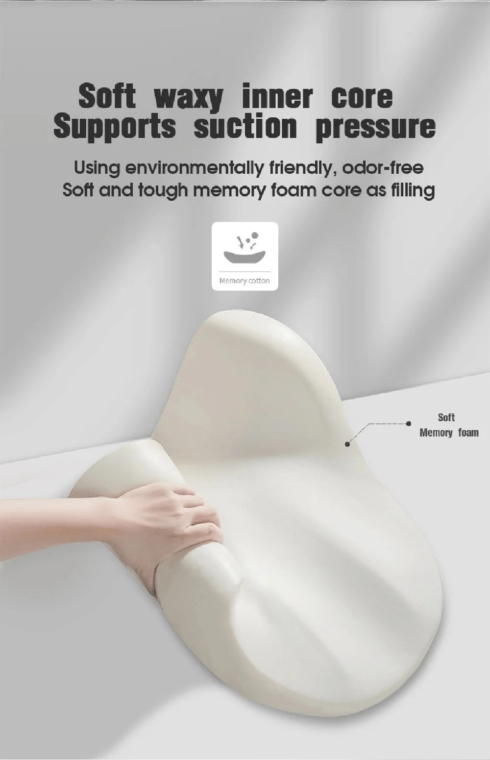 Memory Foam Car Headrest Cushion Relieve Stress Car Seat Pillow