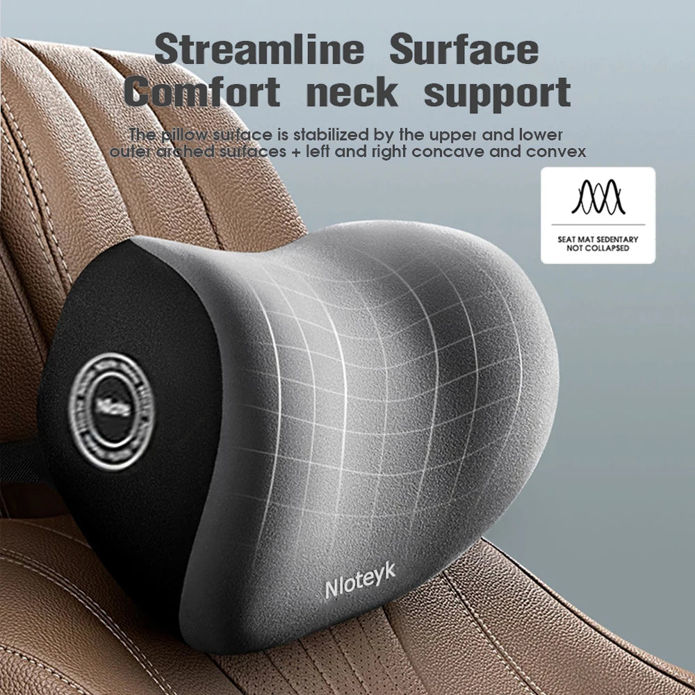 Memory Foam Car Headrest Cushion Relieve Stress Car Seat Pillow